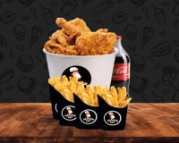 C. 15 wings et 10 tenders mixte